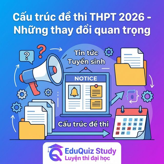 Cấu trúc đề thi THPT 2026 thay đổi hoàn toàn — Phân tích chi tiết