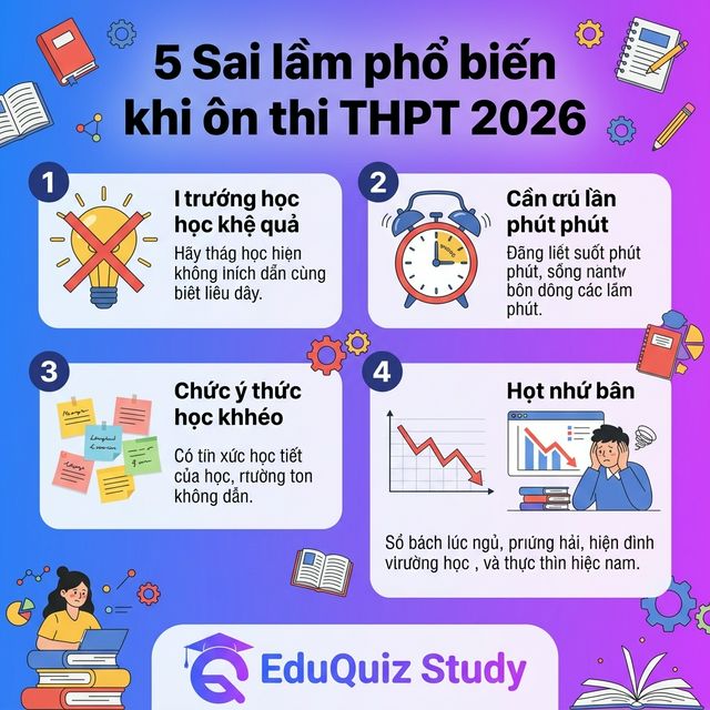 5 Sai Lầm Chí Mạng Khi Ôn Thi THPT 2026 — Và Cách Khắc Phục