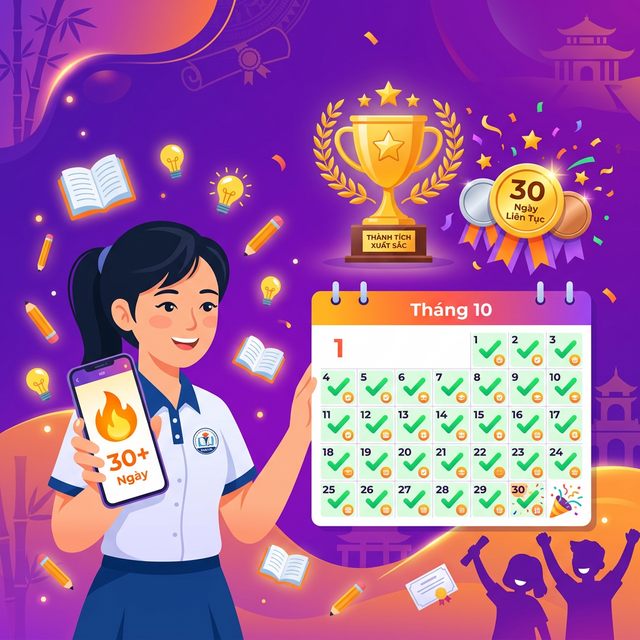Cách duy trì Streak 30 ngày — Bí quyết từ Top 1%