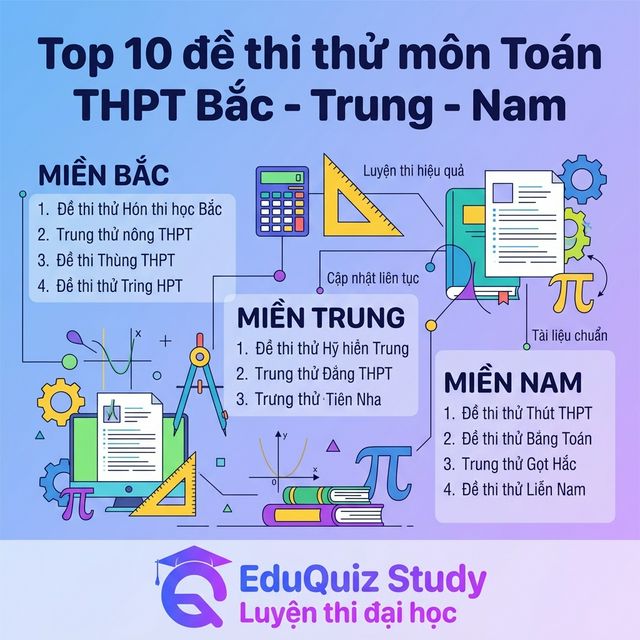 Top 10 đề thi Toán THPT 2026 hay nhất — Có đáp án chi tiết